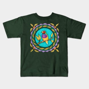 Rainbow Finch Kids T-Shirt